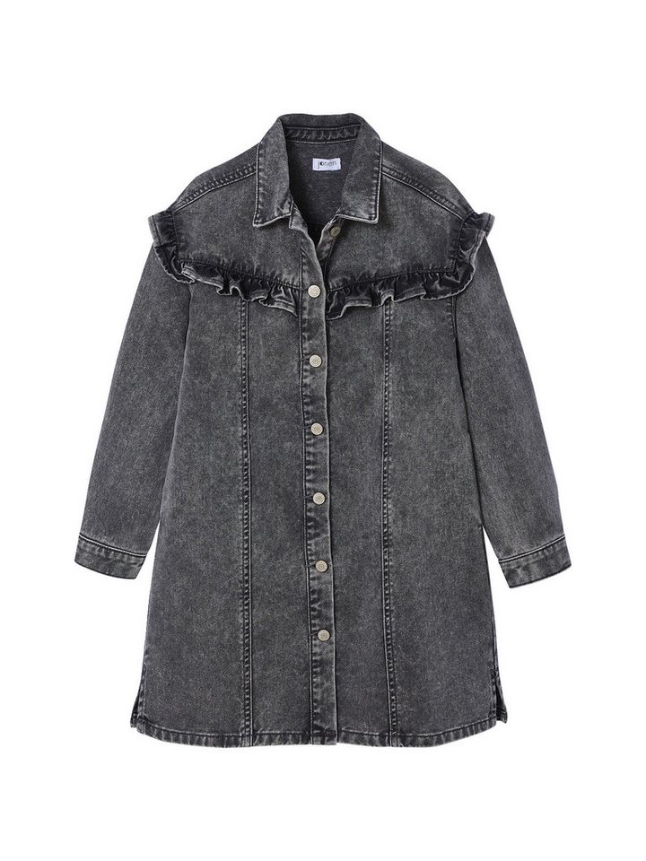 jonen Minikleid Jeanskleid mit Volants Mädchen von jonen