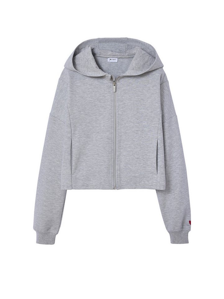 jonen Sweatjacke Kurze Mädchen Sweatjacke mit Kapuze von jonen