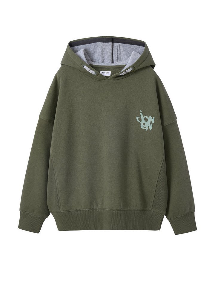 jonen Sweatjacke Jungen Kapuzensweatshirt mit Prints von jonen