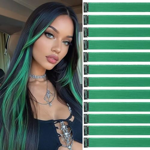 Grasgrün Haarsträhnen Zum Einklipsen 12 Stück 55 cm Haarsträhnen für Zöpfe/Flechtfrisuren Clip in Extensions Einzelne Strähnen Bunte Haarsträhnen Kinder Haarverlängerungen Zubehör Grasgrün Haarsträhnen Zum Einklipsen 12 Stück 55 cm Haarsträhnen für Zöpfe/Flechtfrisuren Clip in Extensions Einzelne Strähnen Bunte Haarsträhnen Kinder Haarverlängerungen Zubehör von jooceebaby