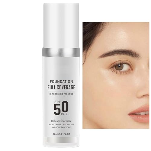 Farbverändernde Hautgrundierung, 30ml Farbwechselnde Foundation Für Reife Haut, Leichte Langanhaltende Concealer-Grundlage Farbwechselnde Foundation, Feuchtigkeitsspendender Concealer von jopiuieo