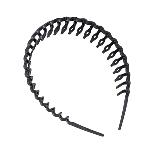 jopiuieo Wellen-Haarreifen - Resin Haarreifen Mit Zähnen Als Haaraccessoire - Schlanker Rutschfester Haarband Modischer Haarschmuck Für Sport Zuhause Reise von jopiuieo