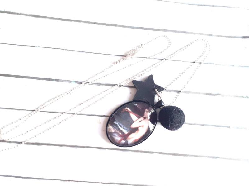 Halskette Mit Cabochonanhänger Meerjungfrau von josefine1961