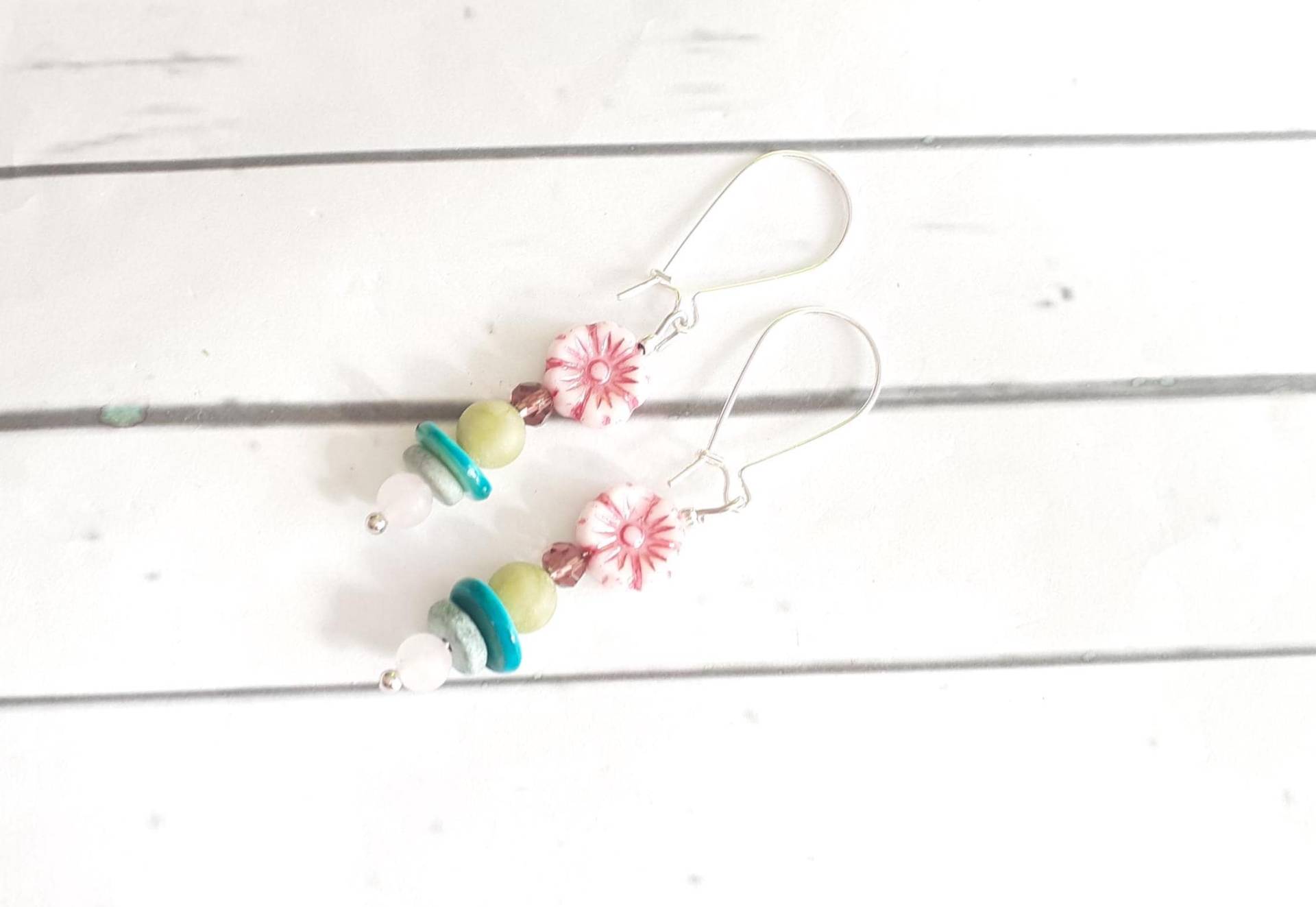 Ohrhänger Blüte Pastell von josefine1961