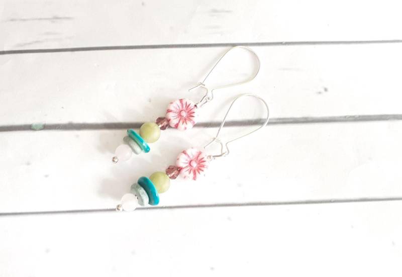 Ohrhänger Blüte Pastell von josefine1961