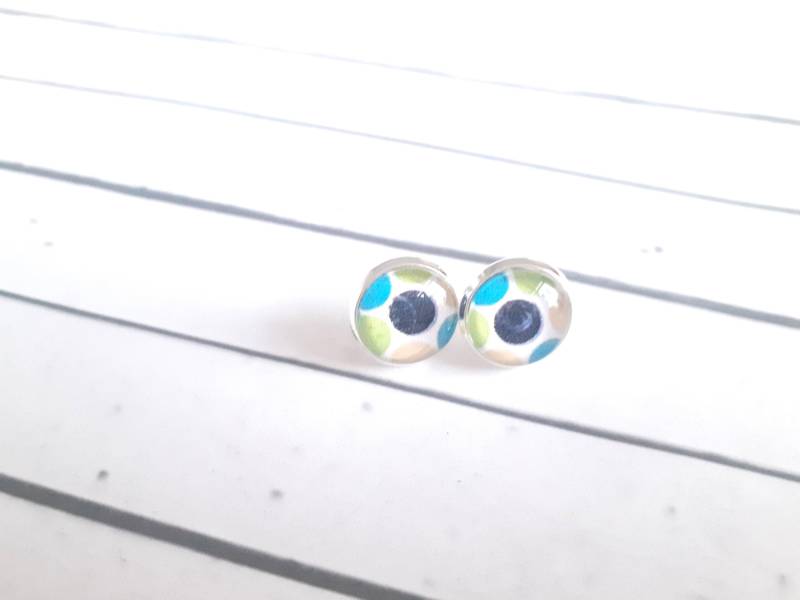 Ohrstecker Versilbert Cabochon von josefine1961