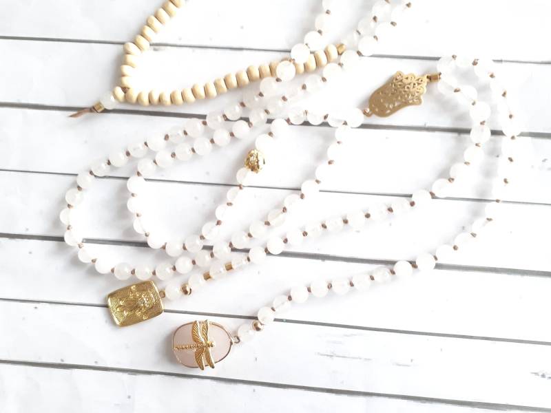 Perlenkette Boho Hippie Style von josefine1961