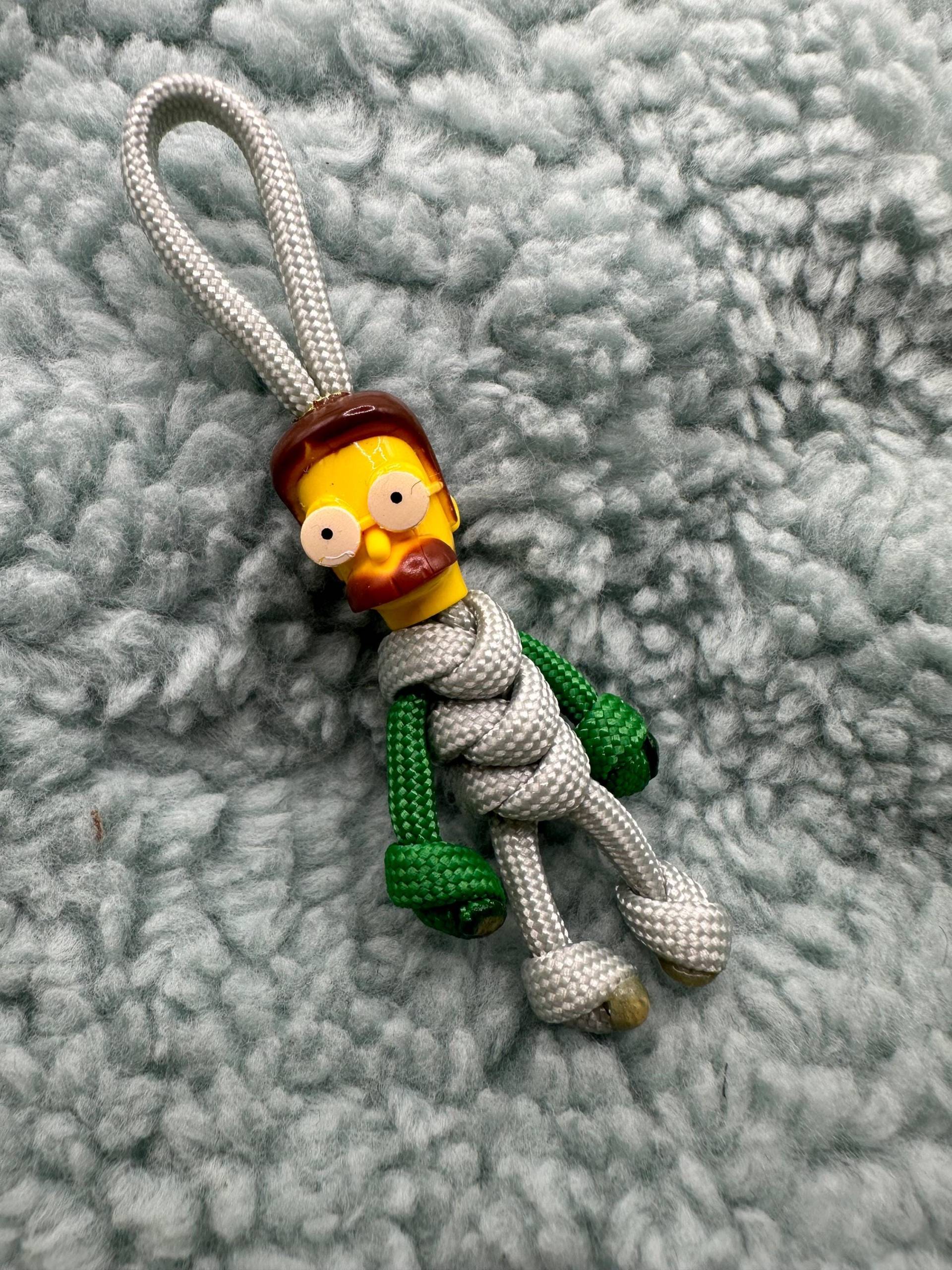 Anhänger Schlüsselanhänger Paracord Buddy Simpsons Ned Anhänger Schlüsselanhänger Paracord Buddy Simpsons Ned von joshy2022