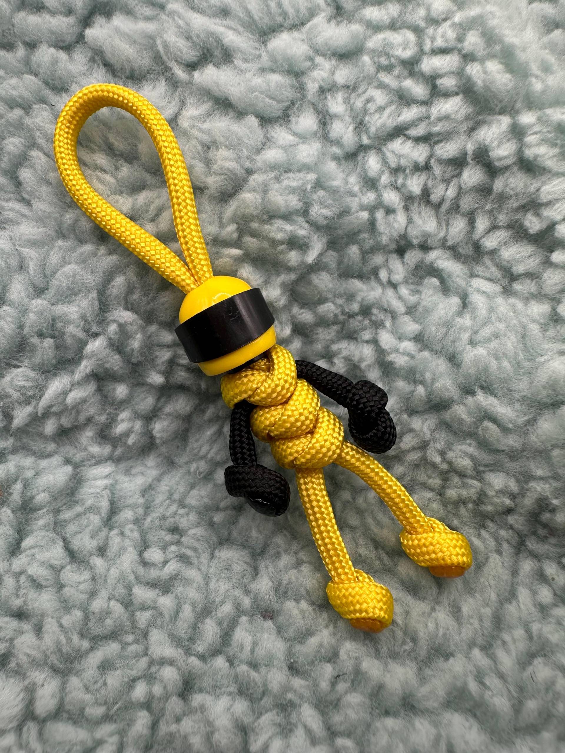 Schlüsselanhänger Paracord Biker Gelb von joshy2022