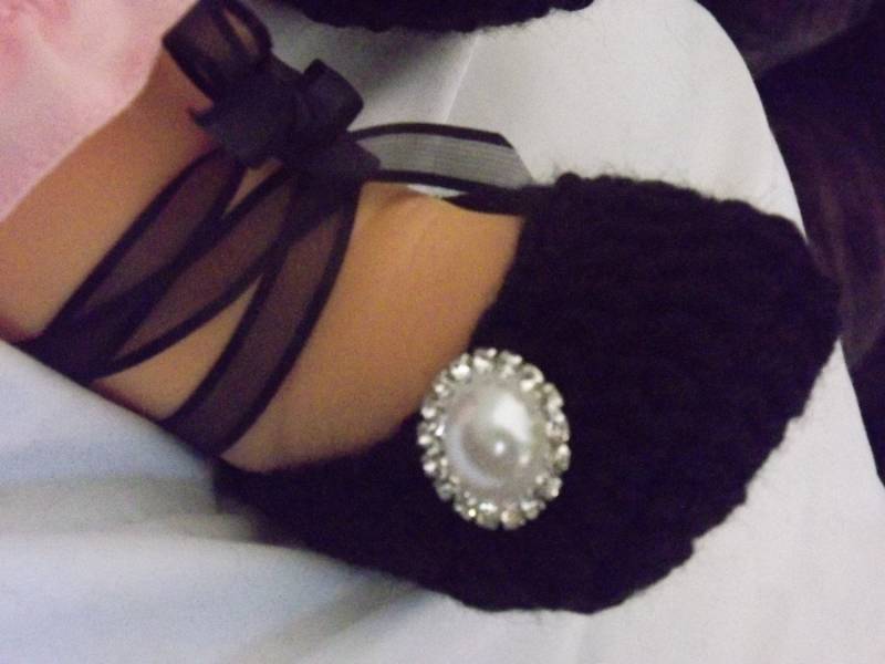 Babyschuhe Ballerina Strasssteine, Handgefertigt Gehäkelt von josiejackson1010