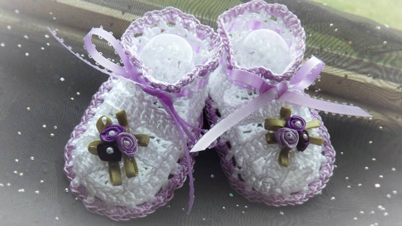 Handgemachte Baumwollsandalen, Lavendel von josiejackson1010