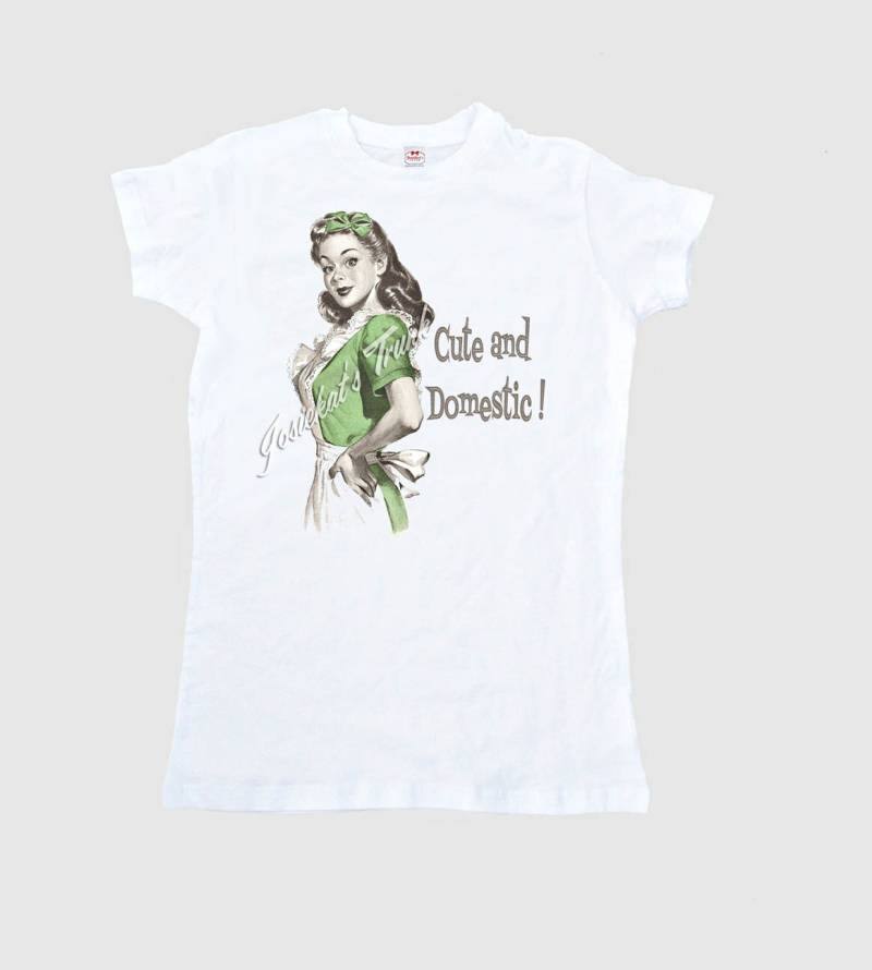 Retro Hausfrau Shirt Damen "Süß Und Hauswieer" T Erwachsene Größe S M L Xl 2Xl von josiekatstrunk