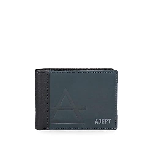 Adept Jim Geldbörse Schwarz 11 x 7 x 1,5 cm Leder, Schwarz, Geldbeutel von MOVOM