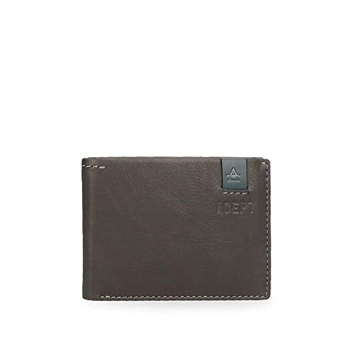 joumma bags,s.l. Adept MAX Horizontal Wallet inkl, grau, Horizontale Geldbörse mit Geldbörse von ADEPT