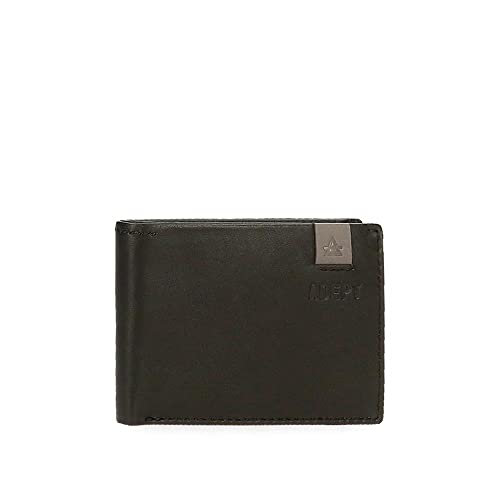 joumma bags,s.l. Adept MAX Geldbörse horizontal inkl, schwarz/weiß, Horizontale Geldbörse mit Geldbörse von ADEPT