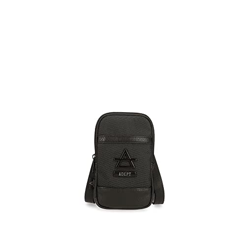 Adept Luke 0 Schwarz 10,5 x 18 x 2 cm Polyester und PU, Schwarz , Kleine Umhängetasche von joumma bags,s.l.