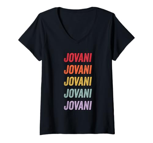 Damen Jovani T-Shirt mit V-Ausschnitt Damen Jovani T-Shirt mit V-Ausschnitt von jovani Apparel