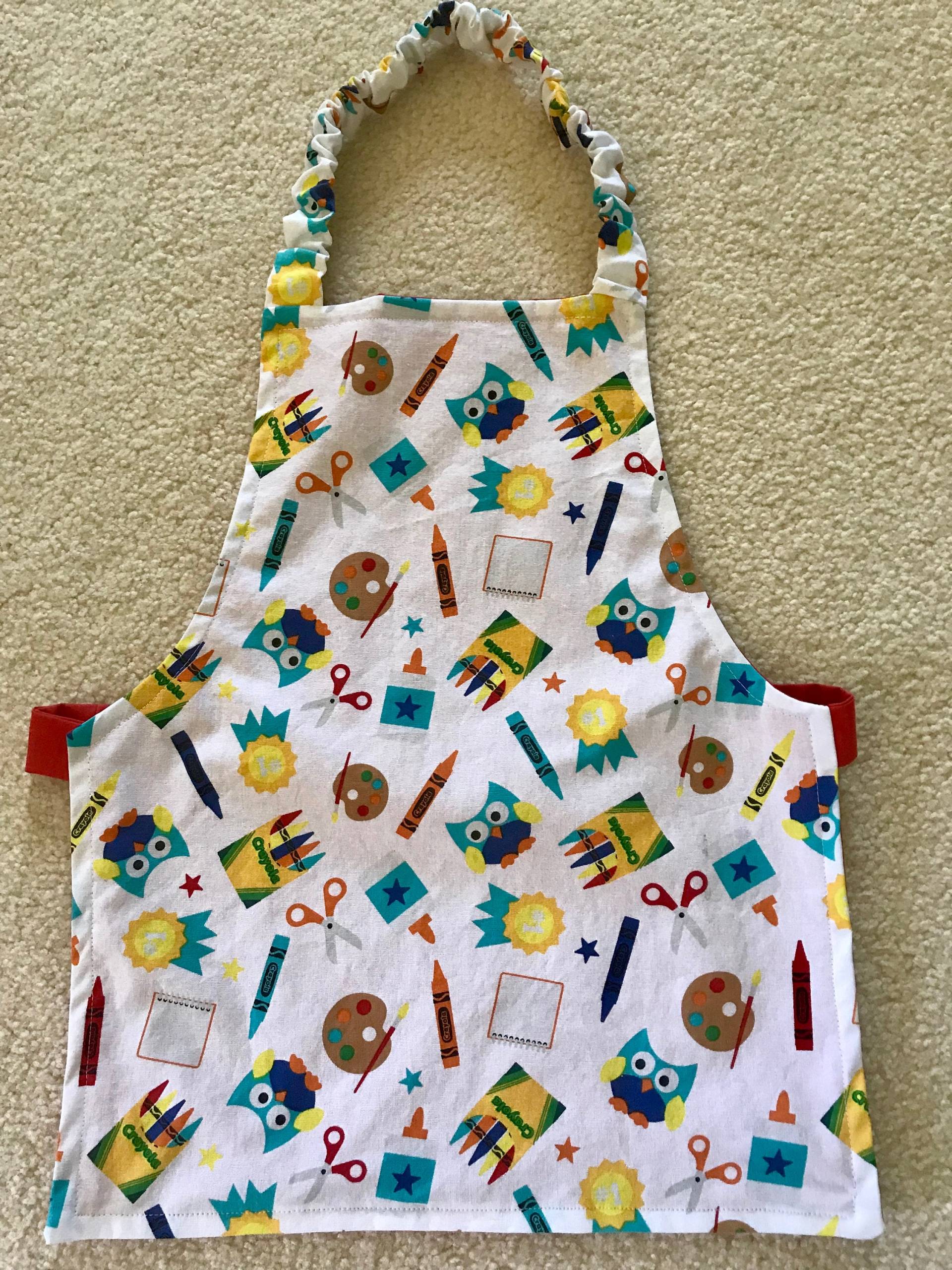 Kinder-Wende-Schürze von joyfulknitdesigns