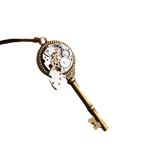 joyluckycat Die Retro Mechanische Key Vintage Steampunk Handgemachte mechanische Uhr Bewegung Halskette Pullover-Kettenfriend-Geschenk joyluckycat Die Retro Mechanische Key Vintage Steampunk Handgemachte mechanische Uhr Bewegung Halskette Pullover-Kettenfriend-Geschenk von joyluckycat