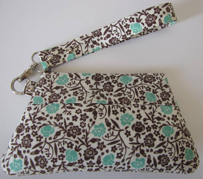 Aqua Und Braun Handgelenk Clutch Aqua Und Braun Handgelenk Clutch von jpleasant