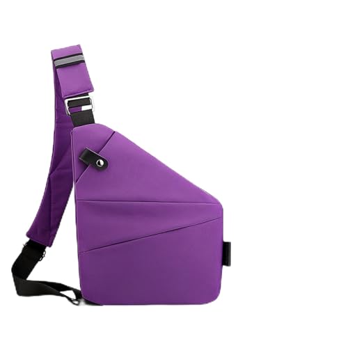 Anti-Diebstahl-Tasche, Anti-Diebstahl-Reisetasche, schlanke Umhängetasche, Umhängetasche für Damen und Herren (A10,Left Shoulder) von jqyddm