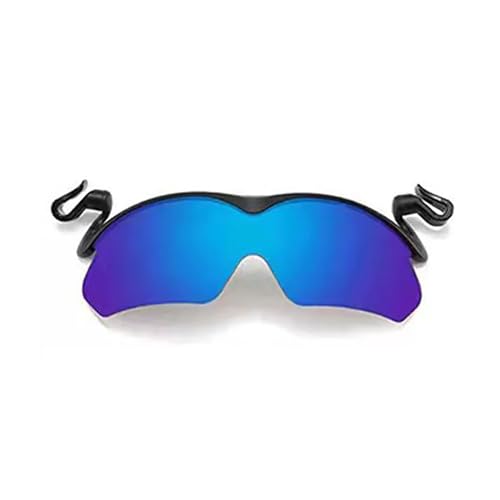 jqyddm Sport-Sonnenbrille mit Clip-Kappe, polarisierte Outdoor-Sonnenbrille, UV-Schutz-Sonnenbrille mit Klappdeckel, aufsteckbare Herren-Sonnenbrille zum Angeln, Radfahren, Wandern, Radfahren (B) von jqyddm
