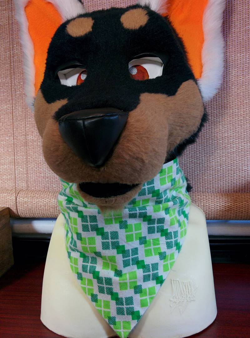 Fursuit Bandana - Grüne Quadrate Fursuit Bandana - Grüne Quadrate von jsDirtDog