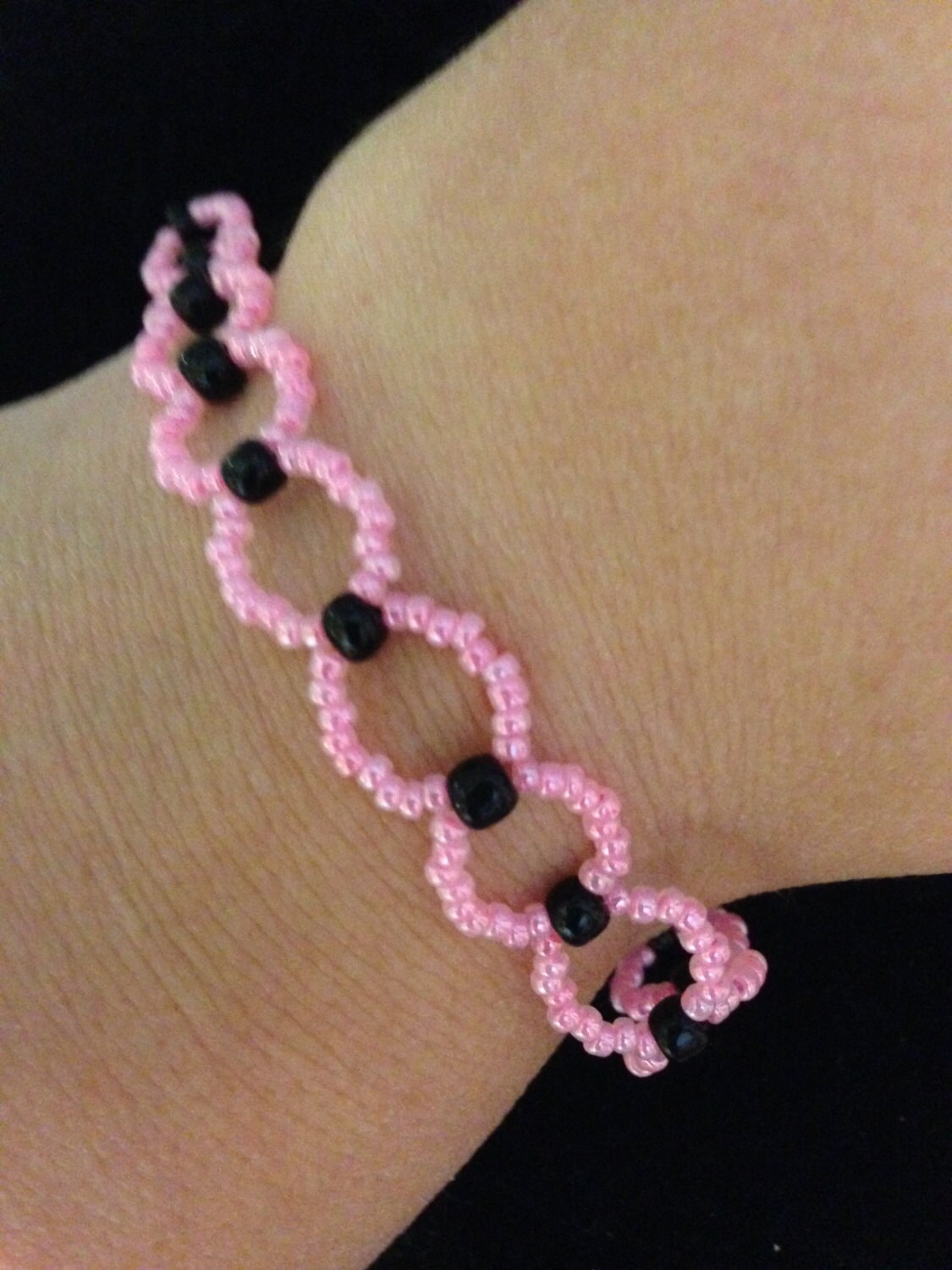 Armband - Helles Rosa Perlen von jsdd