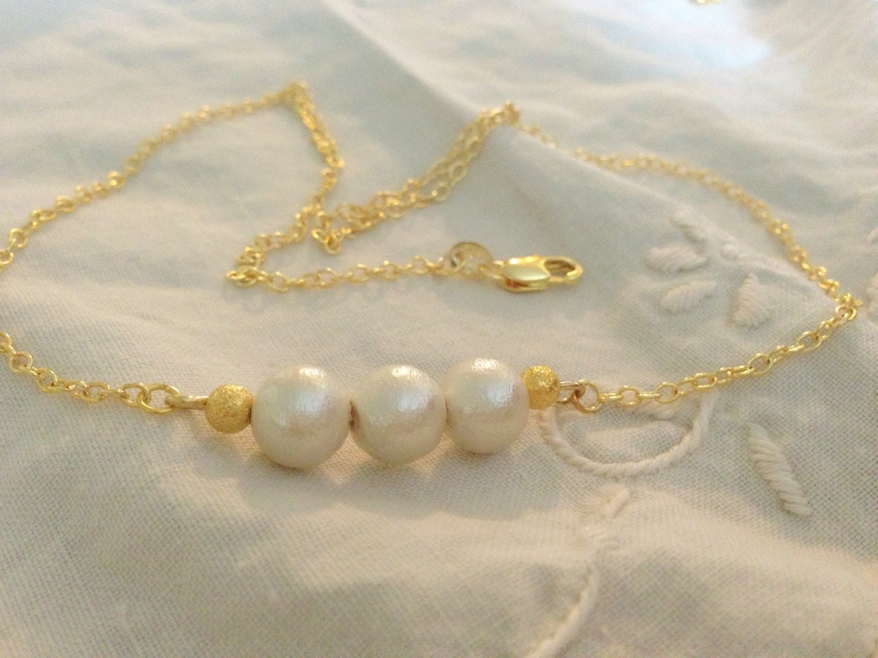 Gold Filled Perlenkette Aus Baumwolle, 925 Sterling Silber von jstarscanada