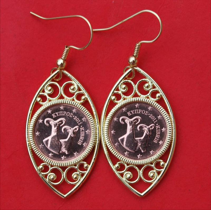 1 Euro Cent Bu Unc Münzen Vergoldet Ohrringe Neu 1 Euro Cent Bu Unc Münzen Vergoldet Ohrringe Neu von jt6740