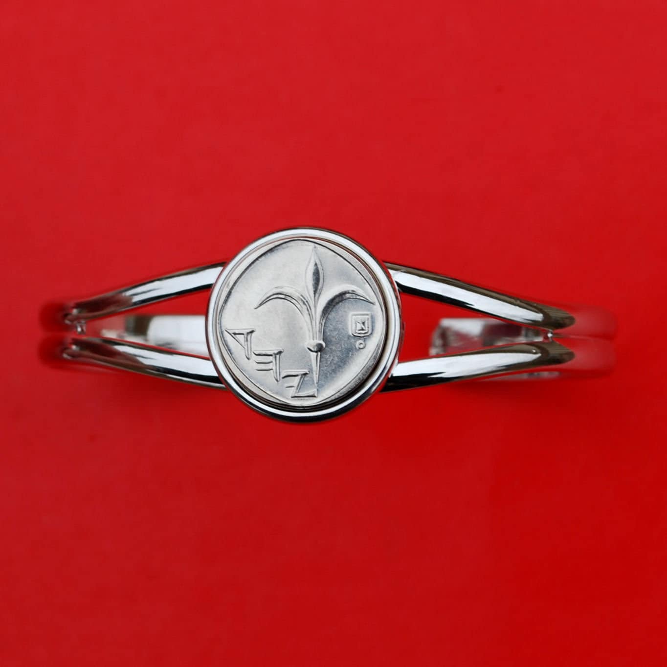 2006 Israel 1 Neue Sheqel Bu Unzirkulierte Münze Silber Vergoldet Manschette Armband Neu - Lily 2006 Israel 1 Neue Sheqel Bu Unzirkulierte Münze Silber Vergoldet Manschette Armband Neu - Lily von jt6740