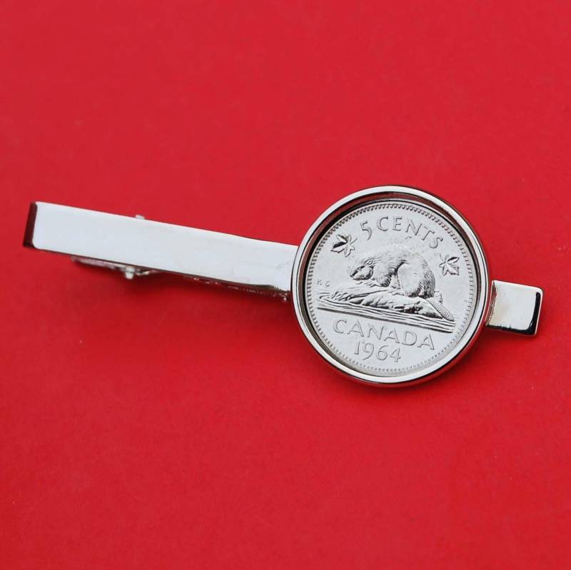 Kanada 1964 Biber Auf Rock 5 Cent Edelstein Bu Unc Münze Krawatte Clip Verschluss - Tierwelt Tier Kanada 1964 Biber Auf Rock 5 Cent Edelstein Bu Unc Münze Krawatte Clip Verschluss - Tierwelt Tier von jt6740