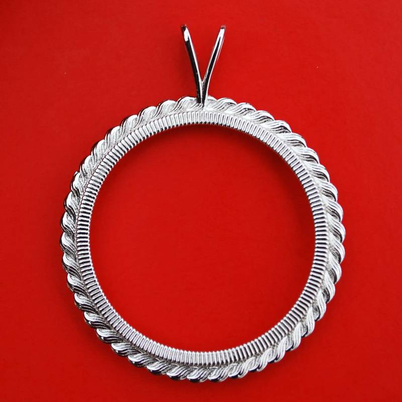 Massive 925 Sterling Silber Lünette Rahmeneinstellungen Für Südafrika 1 Oz Krügerrand Oder Andere Münzen Mit Einem Durchmesser Von 38.5 Mm von jt6740