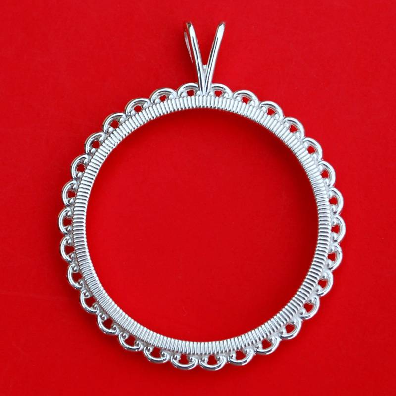 Massive 925 Sterling Silber Lünette Rahmeneinstellungen Für Us 1 Oz Adler Oder Andere Münzen Mit 40 Mm Durchmesser Massive 925 Sterling Silber Lünette Rahmeneinstellungen Für Us 1 Oz Adler Oder Andere Münzen Mit 40 Mm Durchmesser von jt6740