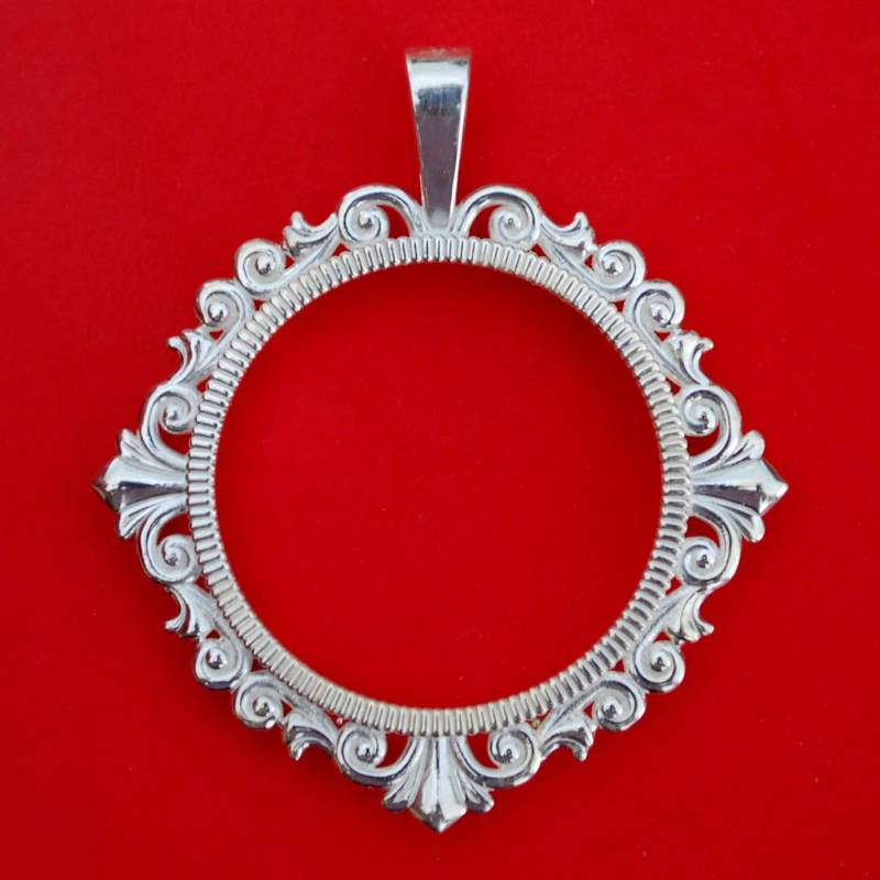 Solide 925 Sterling Silber Münze Lünette Rahmenfassung Für Münzen Mit Einem Durchmesser Von 25 Mm Bis 25, 3 Solide 925 Sterling Silber Münze Lünette Rahmenfassung Für Münzen Mit Einem Durchmesser Von 25 Mm Bis 25, 3 von jt6740