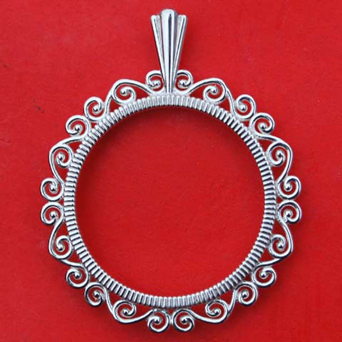 Solide 925 Sterling Silber Münze Lünette Rahmenfassung Passend Für Us Quarters Und Andere Münzen Mit Einem Durchmesser Von 24 Mm ~ 24.3 Solide 925 Sterling Silber Münze Lünette Rahmenfassung Passend Für Us Quarters Und Andere Münzen Mit Einem Durchmesser Von 24 Mm ~ 24.3 von jt6740