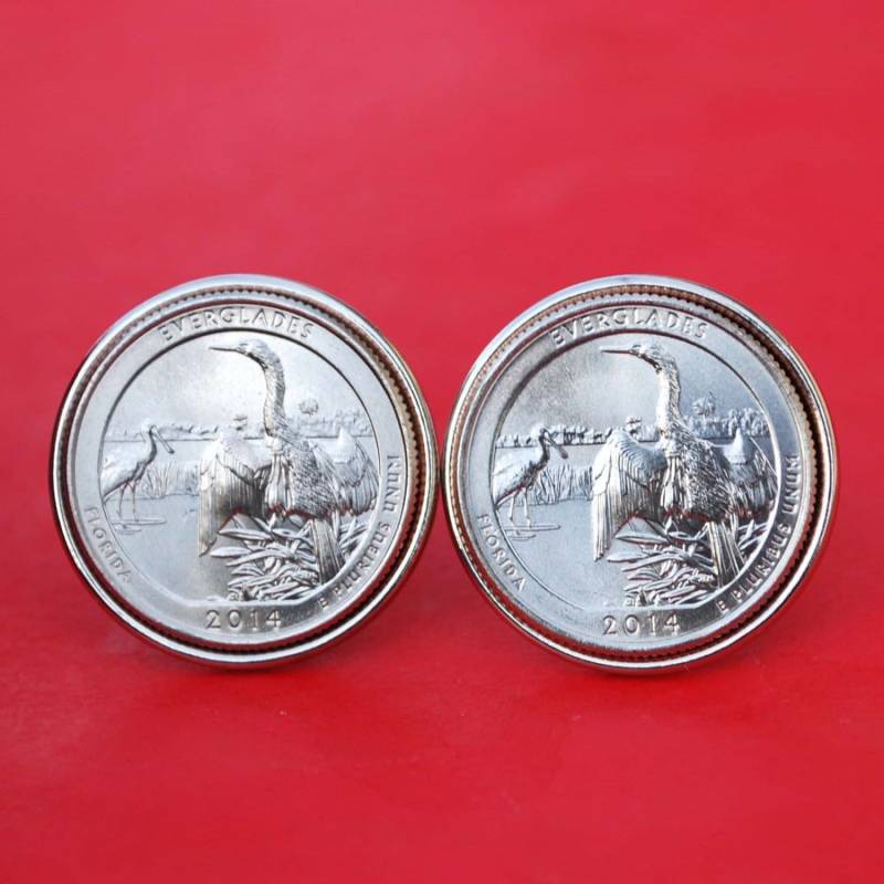 Us 2010 ~ Aktuelles Jahr Amerika Das Schöne Washington Quarter Bu Unc Münze Versilbert Manschette Manschettenknöpfe von jt6740