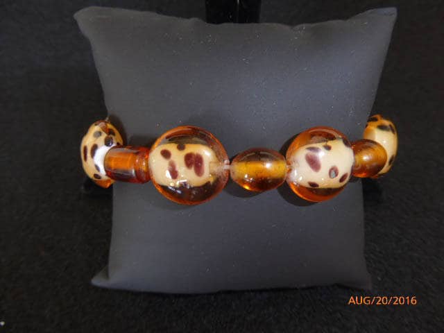 Leopard Und Braun Stretch Armband Arropx 18, 5 cm Rund Leopard Und Braun Stretch Armband Arropx 18, 5 cm Rund von jtanddesigns