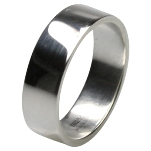Bildschöner polierter Bandring Silber 925 7mm, Größe:72 (22.9 mm) von ju .q SILBER