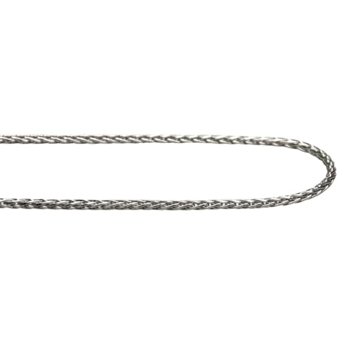 Feine geflochtene Kette aus 925er Silber, Länge:55 cm von ju .q SILBER