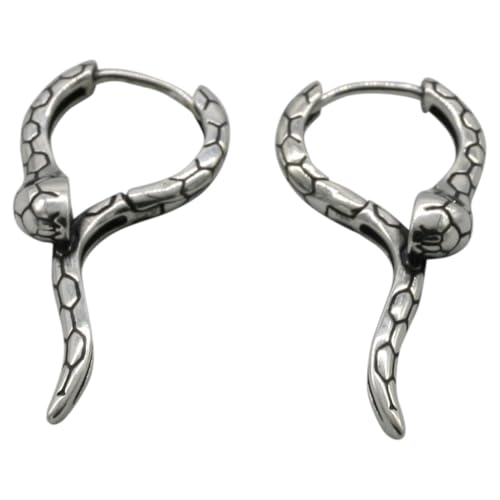 Klappcreolen 925er Silber im feinen Schlangen Design von ju .q SILBER