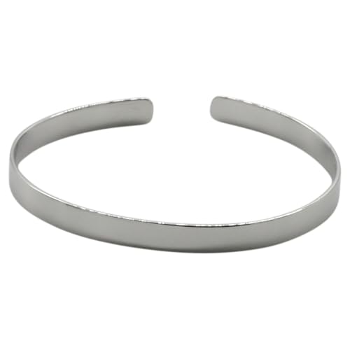 Polierte Armspange 925er Silber Breite 5mm von ju .q SILBER