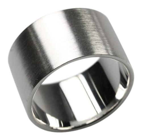Bildschöner 12 mm breiter mattierter 925er Silberring, Größe:69 (22 mm) von ju .q SILBER