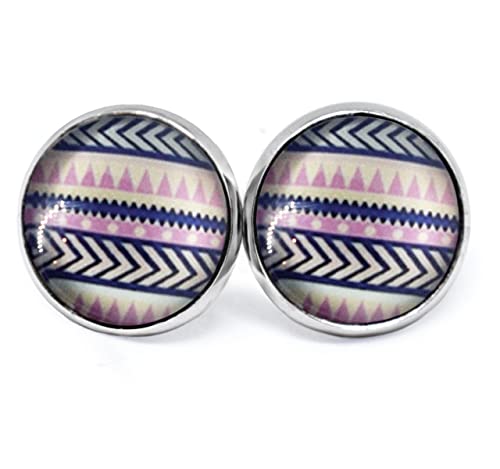 JUANLOWE Damen Unisex Herren Ohrringe im Ethno-Stil – Edelstahl Ohrstecker mit Ethnomuster Boho mehrfabrig JUANLOWE Damen Unisex Herren Ohrringe im Ethno-Stil – Edelstahl Ohrstecker mit Ethnomuster Boho mehrfabrig von juanlowe