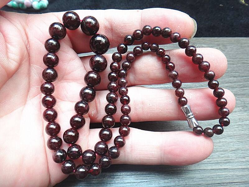 18 Zoll 4-11 Mm Natürlicher Granat Halskette 18 Zoll 4-11 Mm Natürlicher Granat Halskette von juat