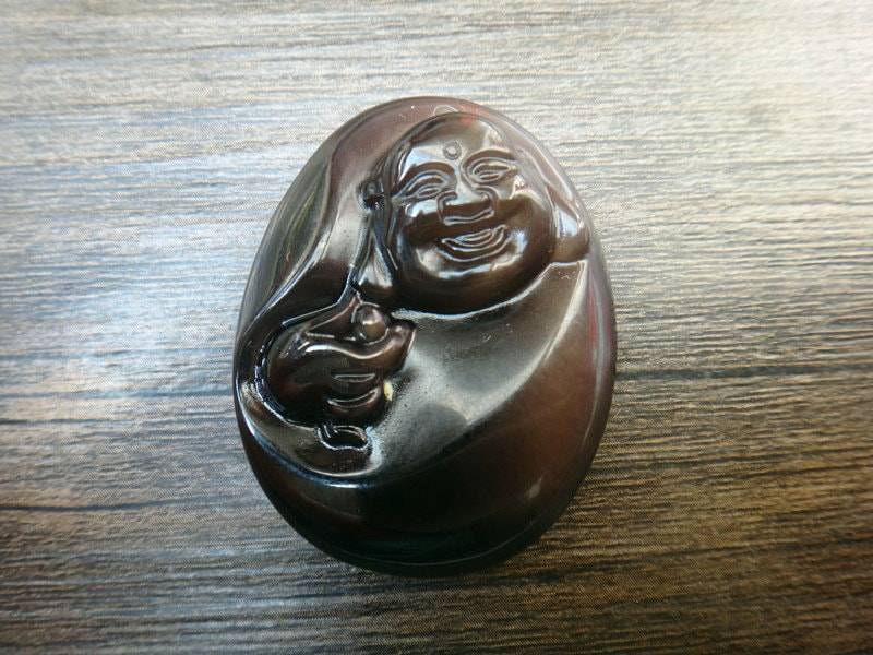 Natürliche Eisarten Regenbogen Obsidian Amulett Anhänger Buddha Maitreya Natürliche Eisarten Regenbogen Obsidian Amulett Anhänger Buddha Maitreya von juat