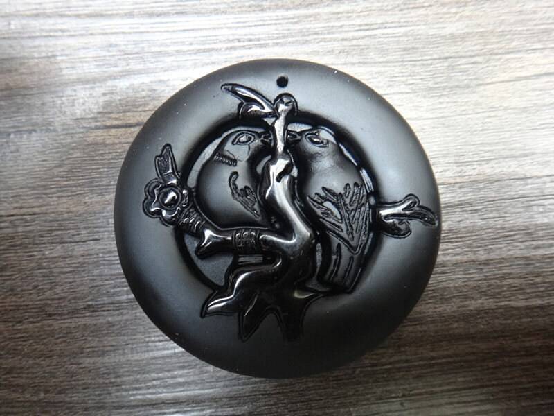 Natürliche Obsidian Anhänger Doppelte Glück Sehr Glücklich Magpie Natürliche Obsidian Anhänger Doppelte Glück Sehr Glücklich Magpie von juat