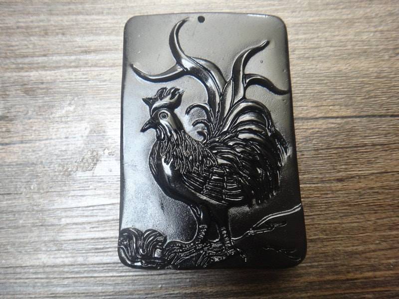 Natürliche Obsidian Anhänger Huhn Maskottchen Natürliche Obsidian Anhänger Huhn Maskottchen von juat