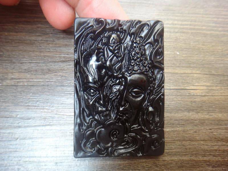 Natürliche Obsidian "Buddha/Magic" Anhänger Natürliche Obsidian "Buddha/Magic" Anhänger von juat