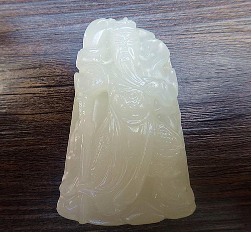 Natürliche Weiße Jade Guan Yu Anhänger Guanyu Guan Gong Natürliche Weiße Jade Guan Yu Anhänger Guanyu Guan Gong von juat